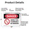 Signmission Diesel Fuel Flammable No Smoking Danger Sign, Aluminum, 10in W x 7in L, 2PK OS-2PACK-DS-A-710-L-1128 - alternate 7